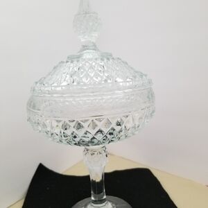 Indiana Glass Clear Crystal Candy Dish 12"